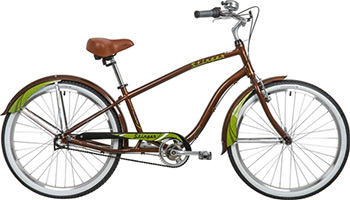 Велосипед Stinger 26'' Cruiser NEXUS L 18'' коричневый SHIMANO NEXUS REVOSHIFT 3 ск.