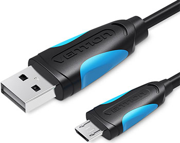 

Кабель Vention, USB 2.0 AM/micro B 5pin - 1.5м Черный VAS-A04-B150