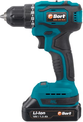 Дрель-шуруповерт Bort BAB-20X-BLK 2x15Ah