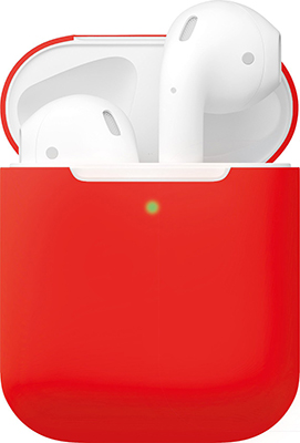 Чехол Moonfish MF-APC-017 (для Apple Airpods цвет красный)