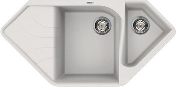 

Кухонная мойка Elleci, Ego Corner granitec (68) Bianco Titano LGECOR 68