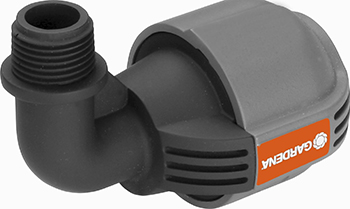 Соединитель Gardena L-образный 25 мм x 1/2”-наружная резьба 02780-20