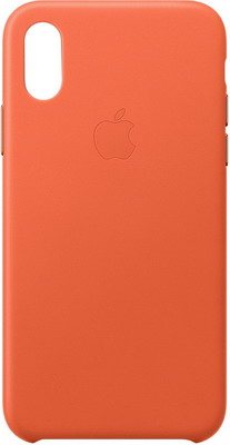 Чехол (клип-кейс) Apple Leather Case для iPhone XS Max цвет (Sunset) тёплый закат MVFY2ZM/A