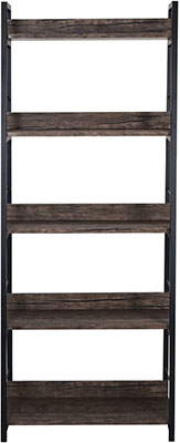 Стеллаж на металлокаркасе Brabix LOFT SH-003 (ш600*г350*в1500 мм) 5 полок цвет морёный дуб 641234 стеллаж brabix loft sh 003 ш600 г350 в1500мм 5 полок цвет дуб антик 641235