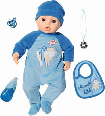 

Кукла-мальчик Zapf Creation, Baby born Annabell многофункциональная 43 см 701-898