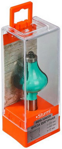 Изображение товара Фреза фигурная с подшипником Sturm! DxHxL 35x40x89 мм, хв.12 (RB15-124035)