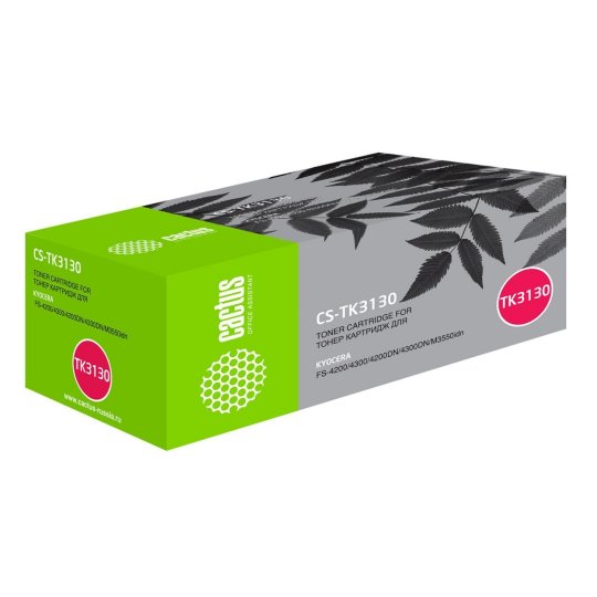 

Картридж лазерный Cactus CS-TK3130 TK-3130 черный (25000стр.) для Kyocera Mita FS 4200/4300/4200DN/4300DN/M3550idn Ecosys/60idn