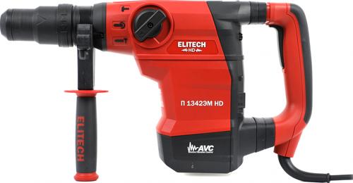 Перфоратор Elitech П 1342ЭМ HD (E2205.003.00) патр.:SDS-max (уд.:10 Дж, 1300 Вт, кейс в комплекте)