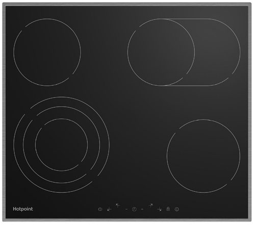 фото Встраиваемая электрическая варочная панель hotpoint hr 6t7 x s черный