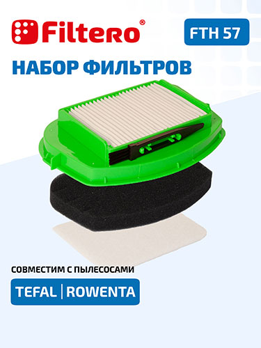 фото Фильтр filtero fth 57 hepa для пылесосов tefal, rowenta