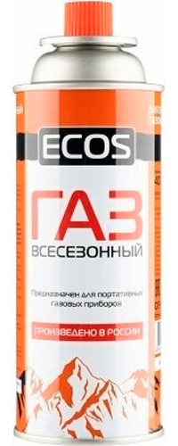 фото Газ в баллоне ecos цанговый всесезонный 400 мл (105732)