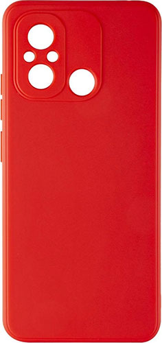 фото Накладка силикон red line ibox, case для xiaomi redmi 12c, с защитой камеры и подложкой (красный)