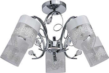 

Люстра потолочная De City, Нежность 676012005 5*60 W Е14 220 V
