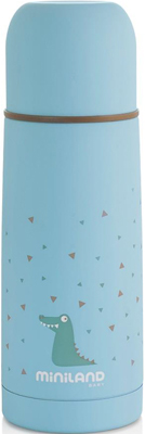 Детский термос для жидкостей Miniland Silky Thermos 350 мл голубой 89216 кружка elff decor цвет голубой красный синий белый объем 350 мл
