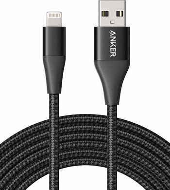 

Кабель ANKER, Powerline+ II with lightning connector 3 м черный