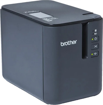 

Принтер Brother, PTP-900W стационарный светло-серый/черный