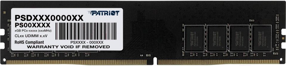 

Оперативная память Patriot Memory DDR4 16GB 3200MHz Signature Line (PSD416G320081), Черный