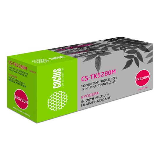 

Картридж лазерный Cactus CS-TK5280M TK-5280M пурпурный (11000стр.) для Kyocera Ecosys P6235cdn/M6235cidn/M6635cidn