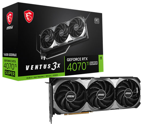 фото Видеокарта msi geforce rtx 4070 ti super 16g ventus 3x oc (602-v513-158s)