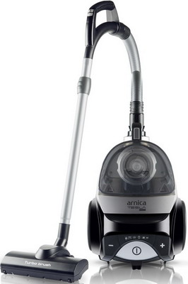 

Пылесос напольный Arnica Tesla Premium с циклонным фильтром, серебристый, Серебристый/черный