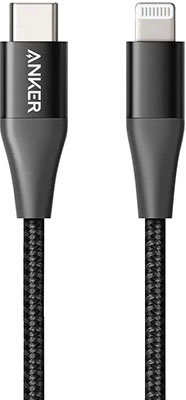 USB кабель ANKER A8653 60W C->8pin MFI 1.8м BK кабель для apple lightning mfi sago 1м серый sg 8pin 1m sg