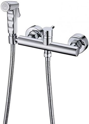 Изображение товара Смеситель с гигиеническим душем Bravat D9140CP-RUS хром для унитаза и раковины