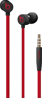 

Вставные наушники Beats, urBeats3 с разъёмом 3 5 мм коллекция Beats Decade цвет «дерзкий чёрно-красный» MUFQ2EE/A