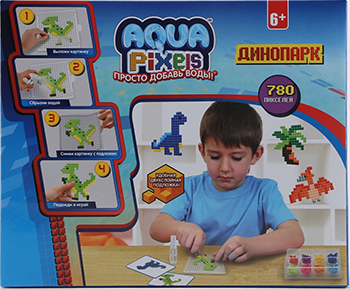 

Набор для творчества 1 Toy, Aqua Pixels ''Динопарк'' Т13066
