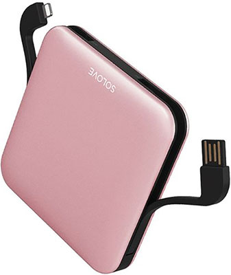 

Внешний аккумулятор Xiaomi, SOLOVE 10000mAh (A2-PRO Rose Gold) розовое золото