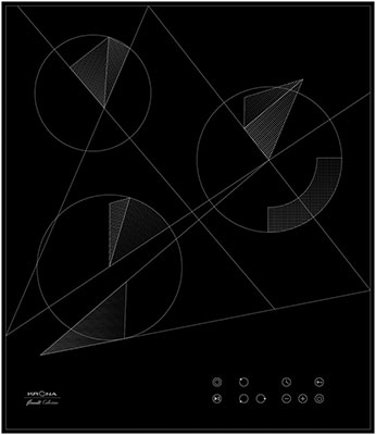 

Электрическая варочная панель Krona FIDATO 45 BL, Черный