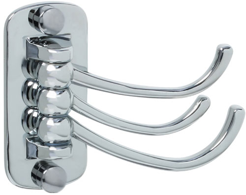 

Крючок Fixsen поворотный, тройной (FX-505C), Хром