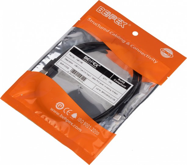 

Кабель Noname USB Type-C (m)-USB Type-C (m) 1м черный