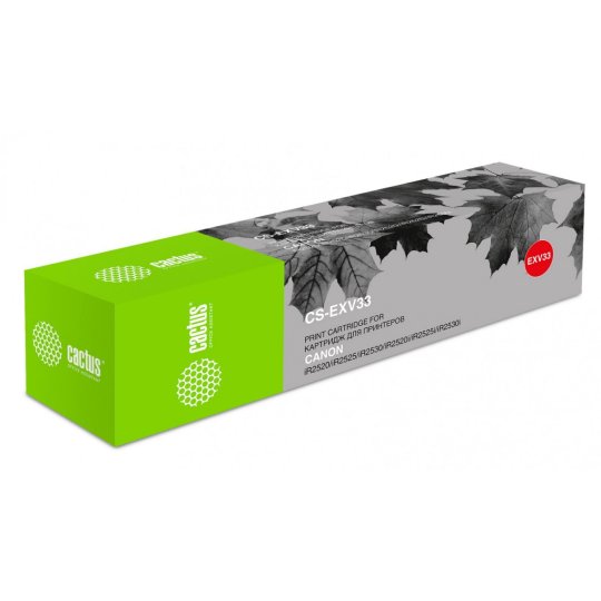 

Картридж лазерный Cactus CS-EXV33 C-EXV33 черный (14600стр.) для Canon iR 2520/2525/2530/2525i/2530i