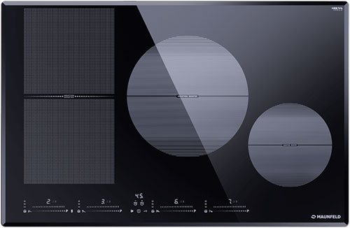 фото Встраиваемая электрическая варочная панель maunfeld cvi804sfbk lux