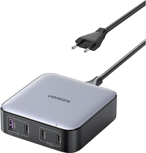 фото Сетевое зарядное устройство ugreen desktop fast charger, серый космос (90928)