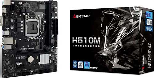 

Материнская плата Biostar H510MHP 4.0 (s1200, mATX), Черный
