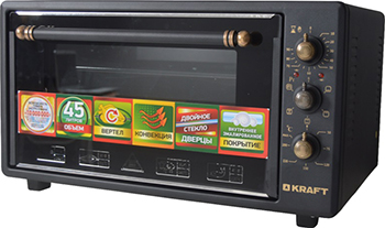 

Электропечь Kraft, KF-MO 4504 RK2GBL retro