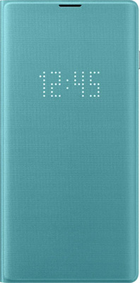 

Чехол (флип-кейс) Samsung, S 10 (G 973) LED-View green EF-NG 973 PGEGRU