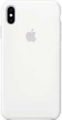 Чехол (клип-кейс) Apple Silicone Case для iPhone XS Max цвет (White) белый MRWF2ZM/A