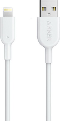 

Кабель ANKER, Powerline II with lightning connector 90 см белый