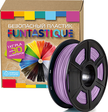 

PLA-пластик в катушке Funtastique, PLA-1KG-VT 1.75 мм 1 кг (Фиолетовый)