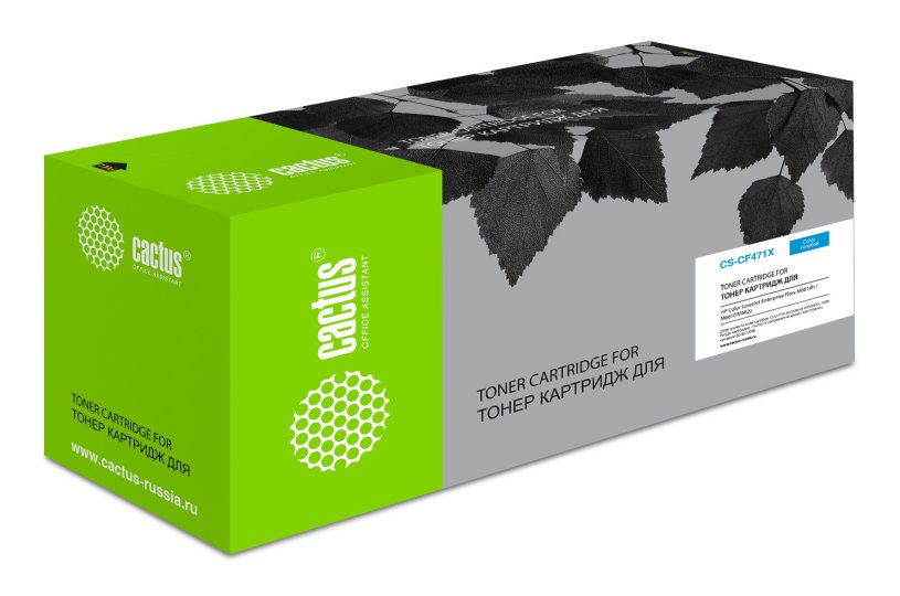 

Картридж лазерный Cactus CS-CF471X CF471X голубой (23000стр.) для HP Color LJ Enterprise Flow M681dh/M681f/M682z