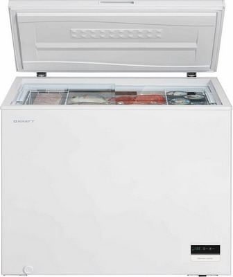 

Морозильный ларь Kraft BD(W) 275 BLG с доп стеклом / c LCD дисплеем (белый)