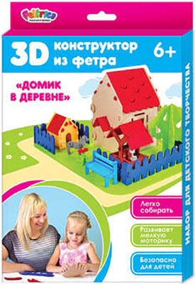 

3D-конструктор из фетра Feltrica, Домик 4627104426879