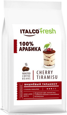 

Кофе зерновой Italco Вишнёвый тирамису (Cherry tiramisu) ароматизированный, 375 г