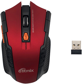 цена Беспроводная мышь для ПК Ritmix RMW-115 Red