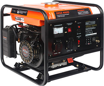 

Электрический генератор и электростанция Patriot, 474101620 MaxPower SRGE 4000 i