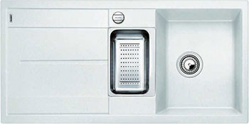 

Кухонная мойка Blanco, METRA 6 S-F белый с клапаном-автоматом