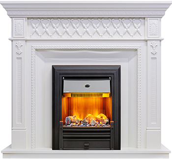 Каминокомплект Dimplex Alexandria с очагом Brookline Black (белый дуб) 1164902189 каминокомплект dimplex glasgow с очагом brookline black венге 1164909837