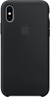 

Чехол (клип-кейс) Apple, Silicone Case для iPhone XS цвет (Black) черный MRW72ZM/A